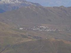 La Toussuire vue depuis le chalet Chanin, alpage qui se trouve dans les Arves vers la cime des Torches